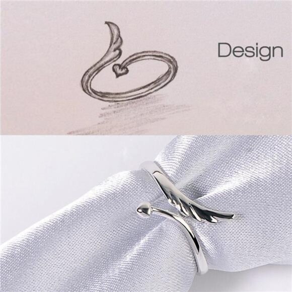 3pcs S925 Sterling Silver Open Rings Set Finger Ring Joint Ring Toe Ring Beach - Picture 5 of 8